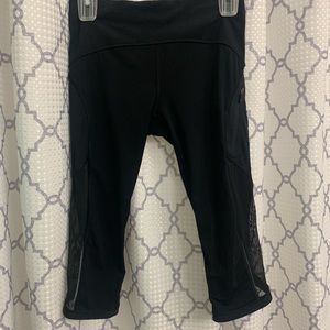 Lululemon Capri Leggings, Mesh Side